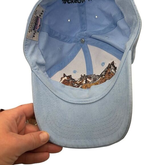 🐴Vintage 90’s Wild Horses Embroidered Hat Jackson hole Wyoming ranch hat - Picture 13 of 14